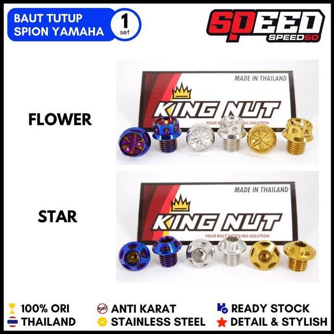 Promo Probolt Baut Tutup Spion Yamaha Mio Fino Nouvo Jupiter Vega Vixion Stainless King Nut Thailand
