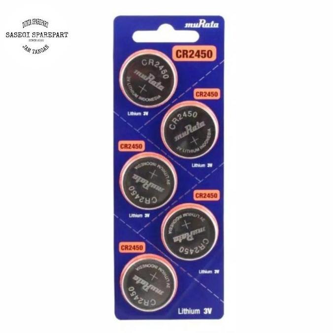 Homeme- Batre Baterai Batrai Battery Murata Cr2450 Murata 2450