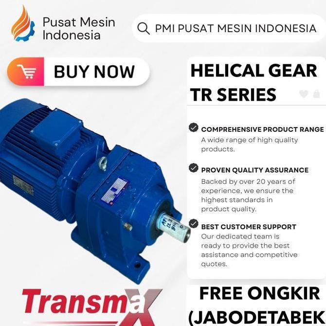 Helical Gear Motor Transmax Tr 77 Yda132M4 7.50Kw / 10Hp Gear Box Transmax/ Gearbox Dinamo/ Gear Box
