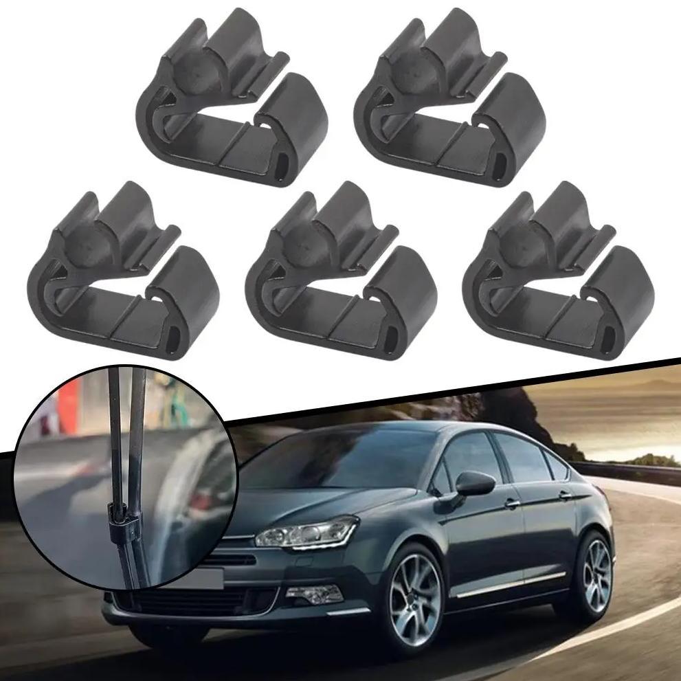 5Pcs Wiper Arm Spray Hose Clip For Peugeot 3008 (P84) 5008 (P87) 408X