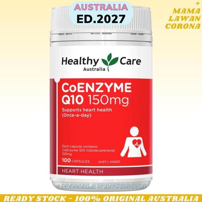 Healthy Care Coenzyme Q10 Coq10 150Mg Co 150 Mg 100 Capsules Kapsul Terbaru 