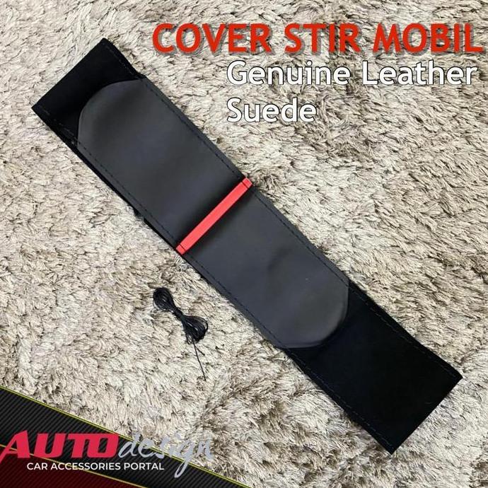Sarung Stir Mobil Cover Setir Bahan Kulit Asli dan Suede DIY Jahit