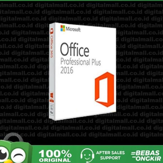 MICROSOFT OFFICE 2016 PRO PLUS LISENSI KEY ORIGINAL + DVD