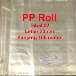 Plastik Pp Roll Tebal 02 - Lebar 23 - 24 - 25 Cm