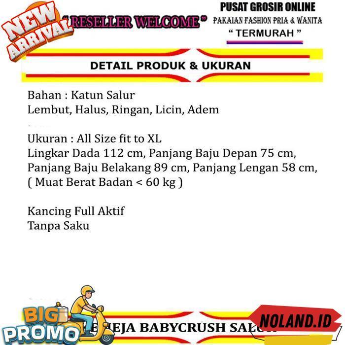 Baju Koko Muslim Garis Salur Hitam Putih Lengan Pendek Lengan Panjang Casual Ganjar Pranowo Atasan H
