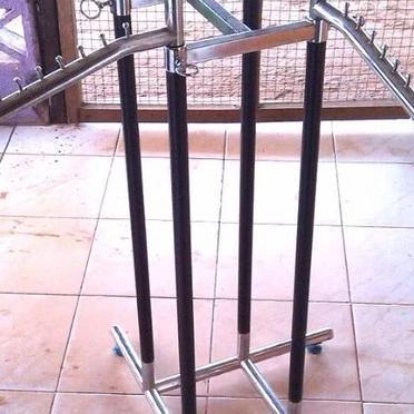 Hanger Gawang 4 Arah Standar / Gamis | Gantungan Baju 4 Sisi | Multifungsi Display Toko / Gantungan 
