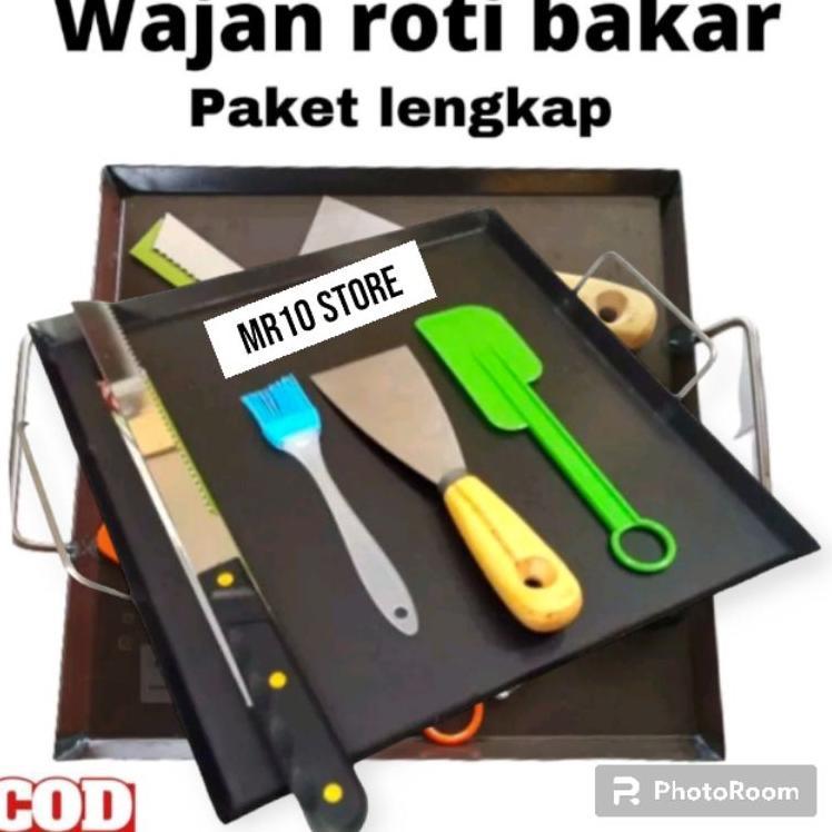 Paket Komplit Wajan 30X30/Wajan Roti Bakar/Wajan Kebab