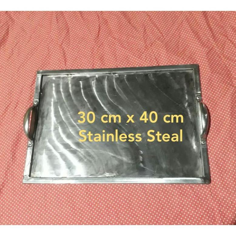 Wajan Roti Bakar / Wajan Sosis Bakar / Wajan Kebab Bakar Stainless Steal Anti Karat