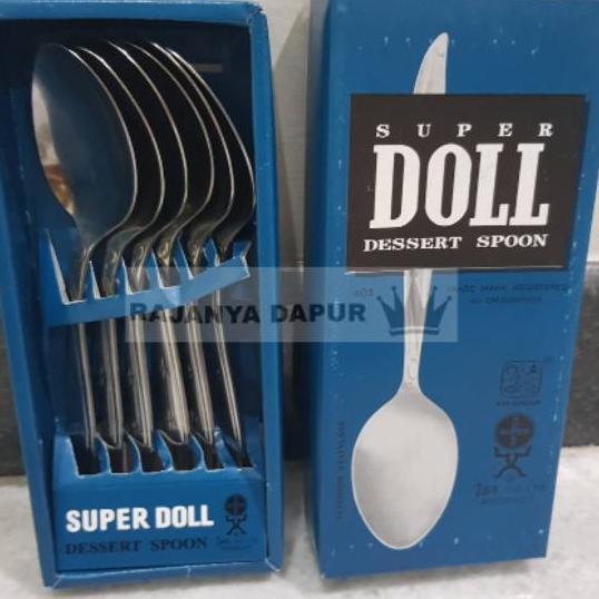 Sendok Garpu Makan Doll Lusinan / Sendok Makan Super Doll 403 Asli Original / Sendok Makan Stainless