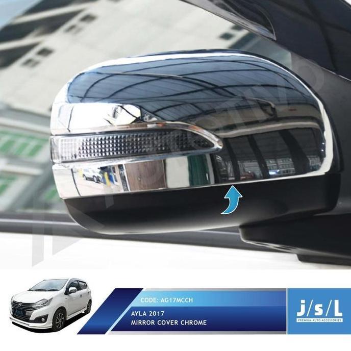COVER SPION MOBIL DAIHATSU NEW AYLA 2017 MRROR SPION COVER CHROME READY