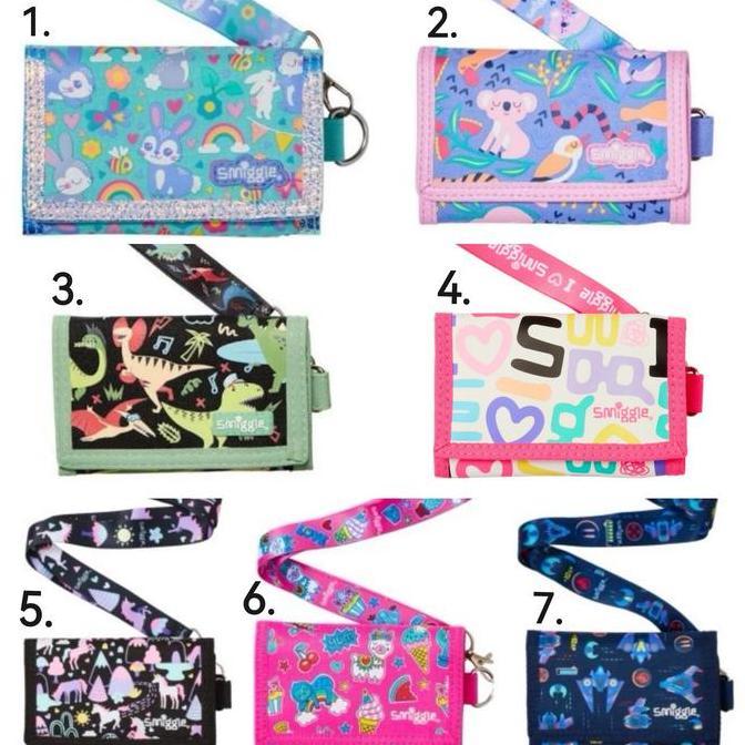 NEW READY SMIGGLE BUBBLY WALLET WITH LANYARD - DOMPET ANAK SMIGGLE ORI