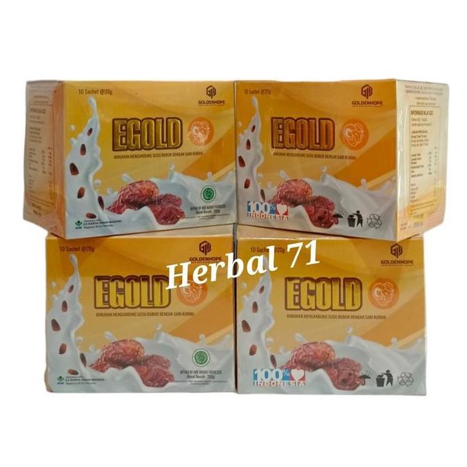 Latte- Egold Susu Kambing Dengan Sari Kurma Isi 10Sachet