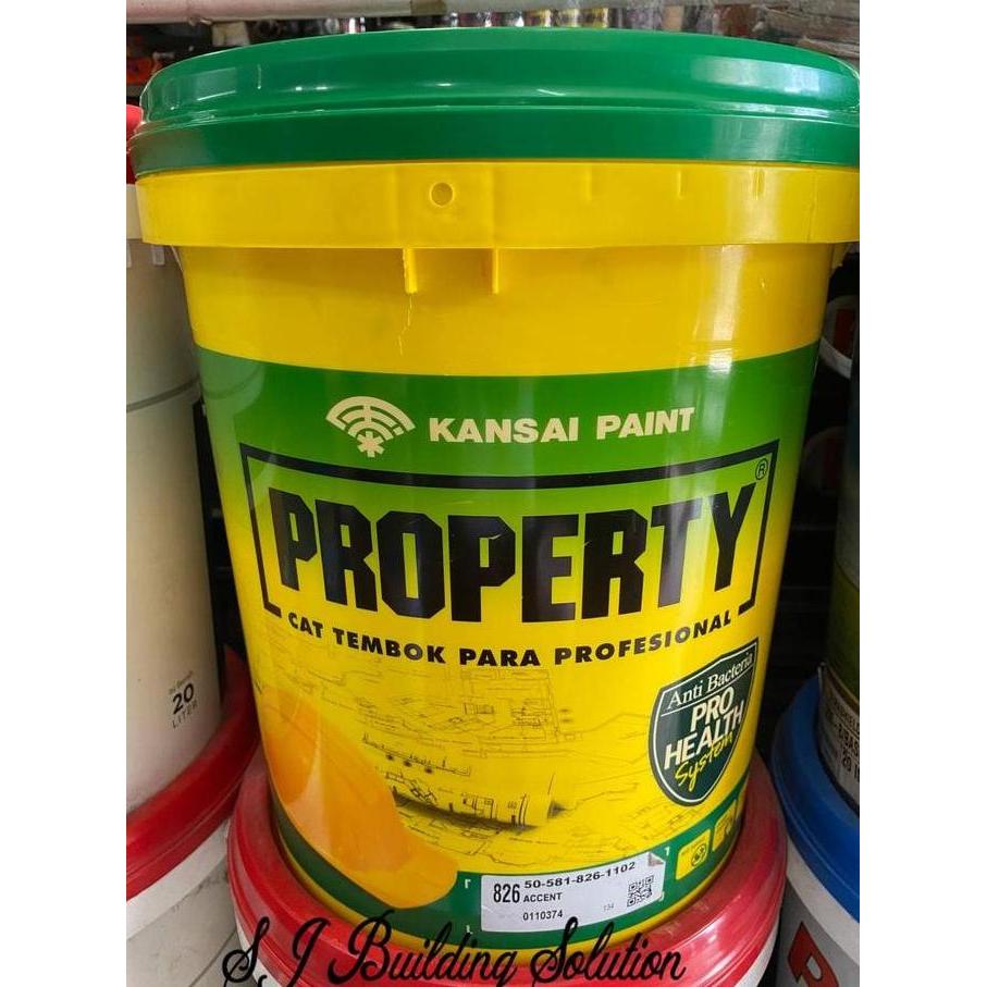 Cat Tembok Property Kansai Paint 25 kg Pail Dinding Warna Ready Mix