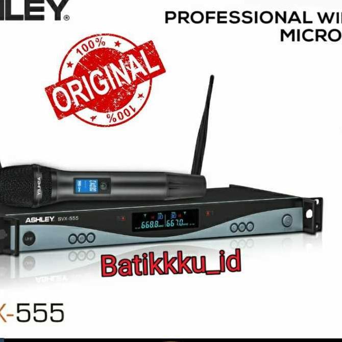 Mic Wireless Ashley Svx 555 Svx555 Original 2 Mic Wireless