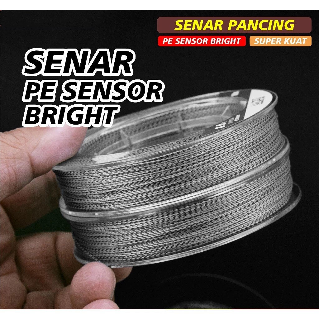 Hiu Tali Pancing 50M Senar Pancing Pe Sensor Bright Neo+Si 3 Warna Jepang Senar Pancing 4X 50M Super