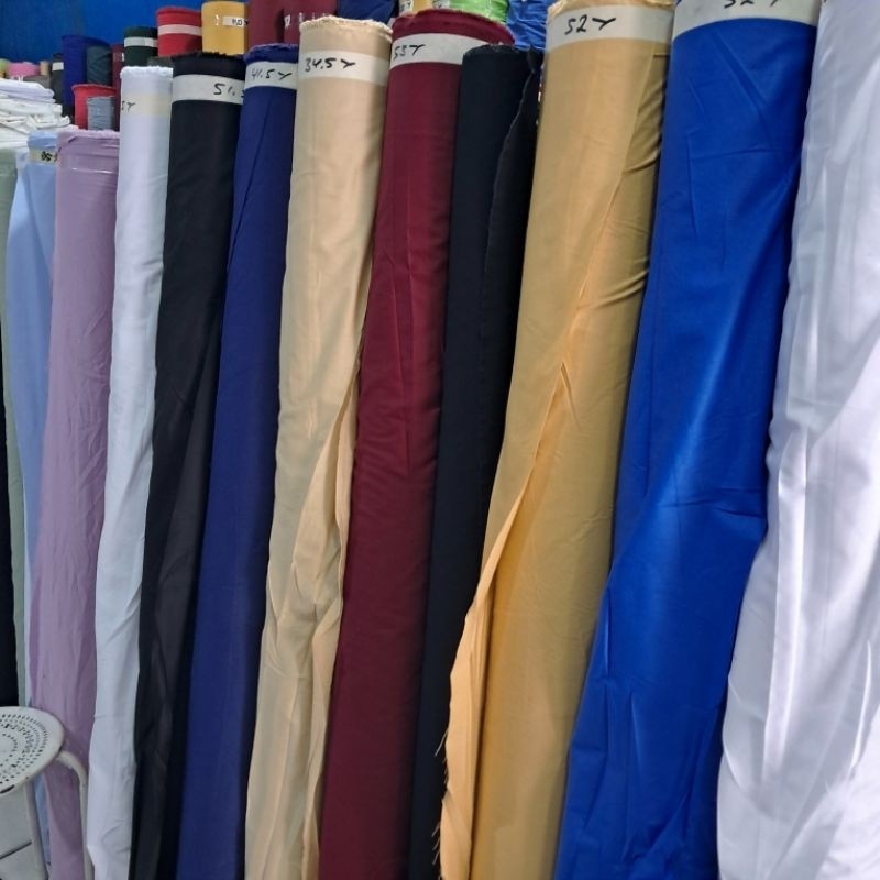 Kain Bahan Katun Poplin - Kain Bahan Katun Poplin Polos - Kain Katun Poplin Polos Meteran - Kain Kat