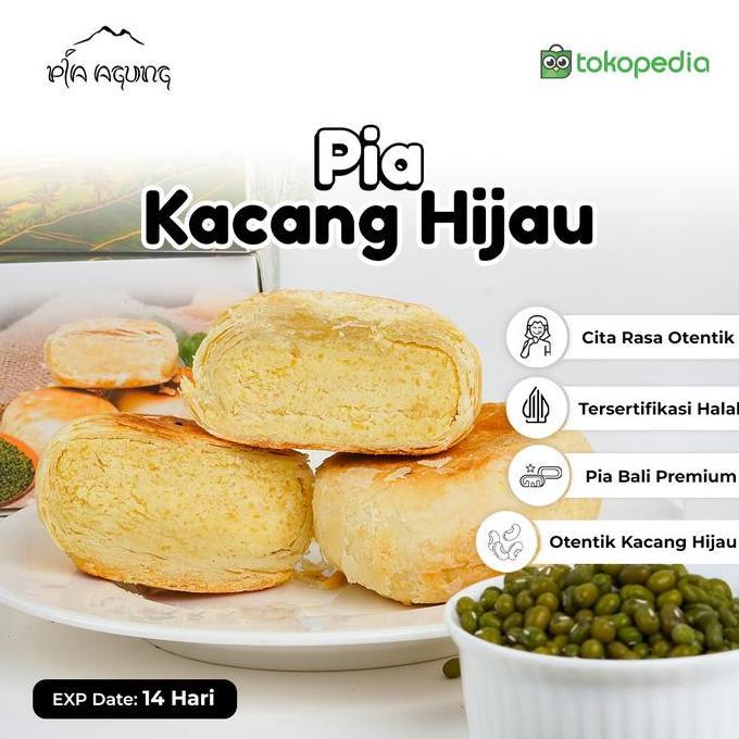 Oleh oleh Bali Pia Kacang Hijau enak - harga - Pia Agung Bali Best