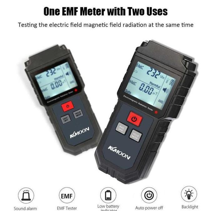 Detektor Radiasi Elektromagnetik Dital Detector Meter Dosimeter Test