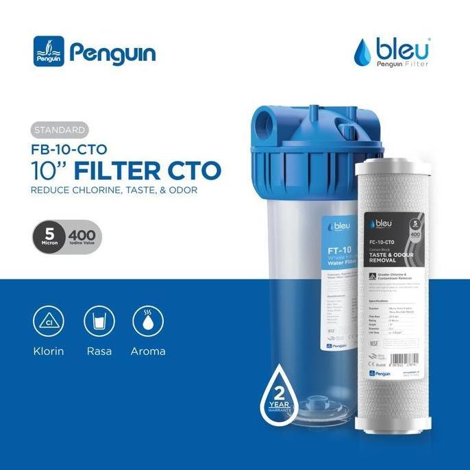 Penguin Bleu Water Filter Air Cto Carbon 10 Inch Terbaik