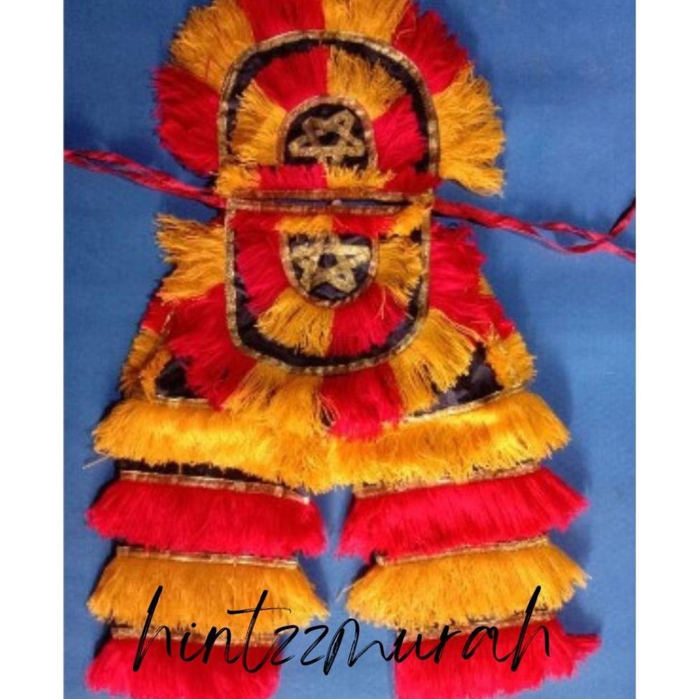 Paket Celana Barong Reog+Embong Depan Belakang Kostum Jaranan Barongan Reog Ponorogo Anak Paud Tk Sd