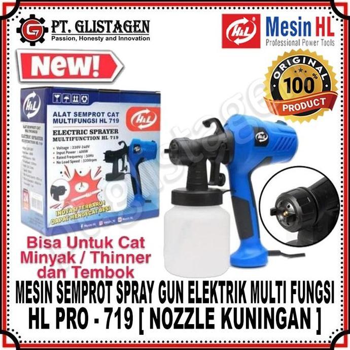 Hl 719 Mesin Spray Gun Elektrik Hl 719 Mesin Semprot Cat Spraygun Electric Hl-719 Mesin Semprotan Ca