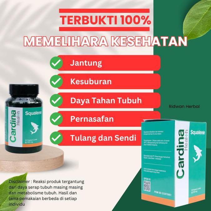 Cardina Health Squalene 100% Original Terbaru 