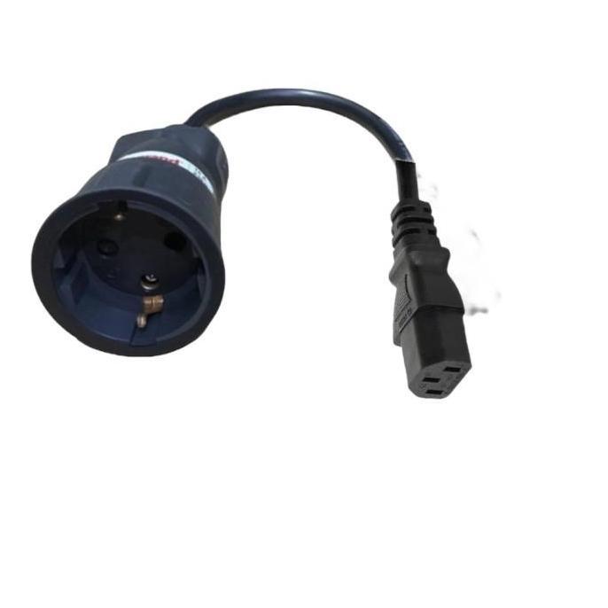 Kabel Power Cord Konverter Perubah C13 to CEE7/7 Shuko