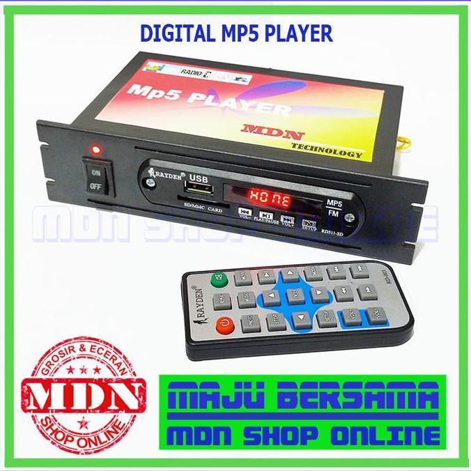 Digital Video Player Mp3-Mp4-Mp5 radio FM USB bluetooth hitam