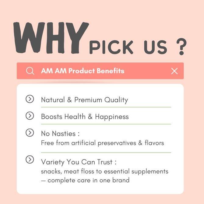 AmAm Dog Snack Pure Salmon Oil Dog Vitamin - Supplemen Anjing Kucing