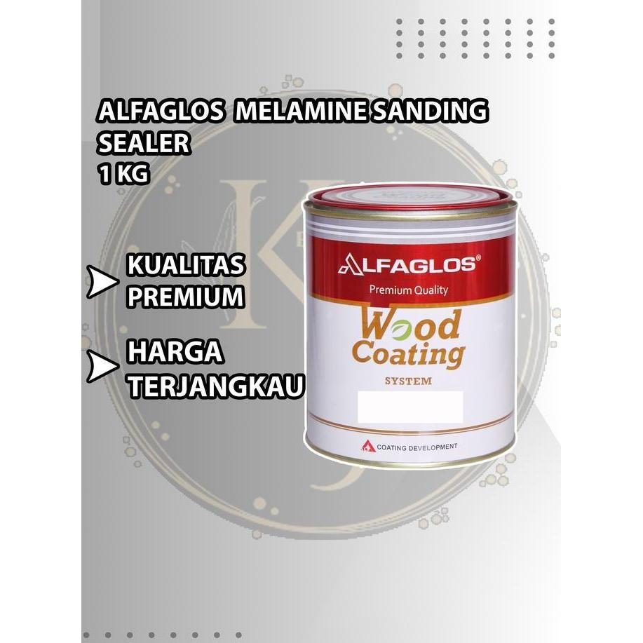 Alfaglos Melamine Sanding Sealer 1kg / 5KG Berkualitas Murah untuk Kebutuhan Sanding dan Seal Melami