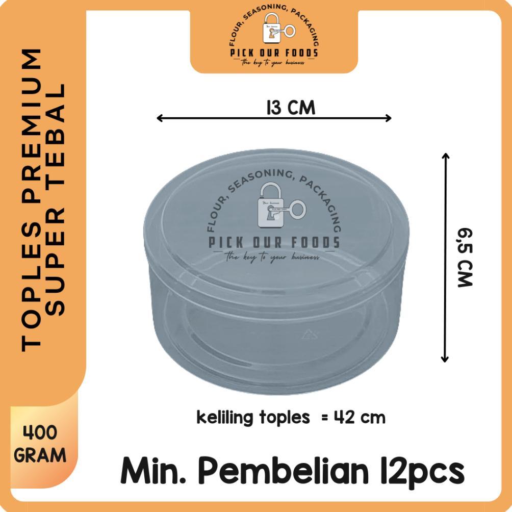 Terlaris Toples Bulat 400Gr / Toples Agp / Toples Nastar / Kue Kering 1Box / 1Lusin