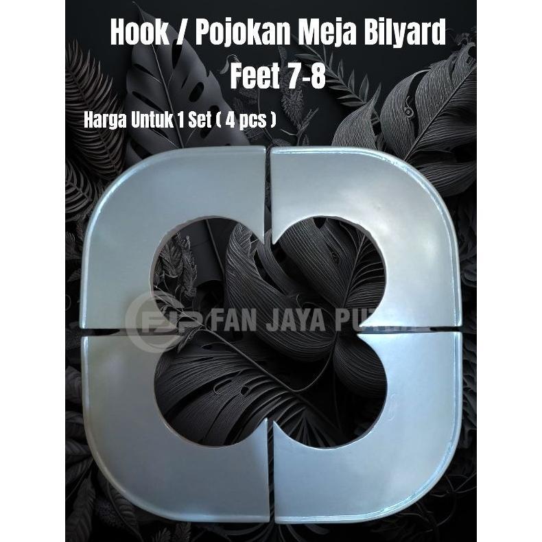 Hook / Sudut meja bilyard ukuran 7-8 feet | Pojokan meja bilyard billiard