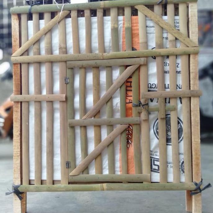 Kandang Ayam Bambu / Kandang Rakit Bambu Segiempat Kotak Ready