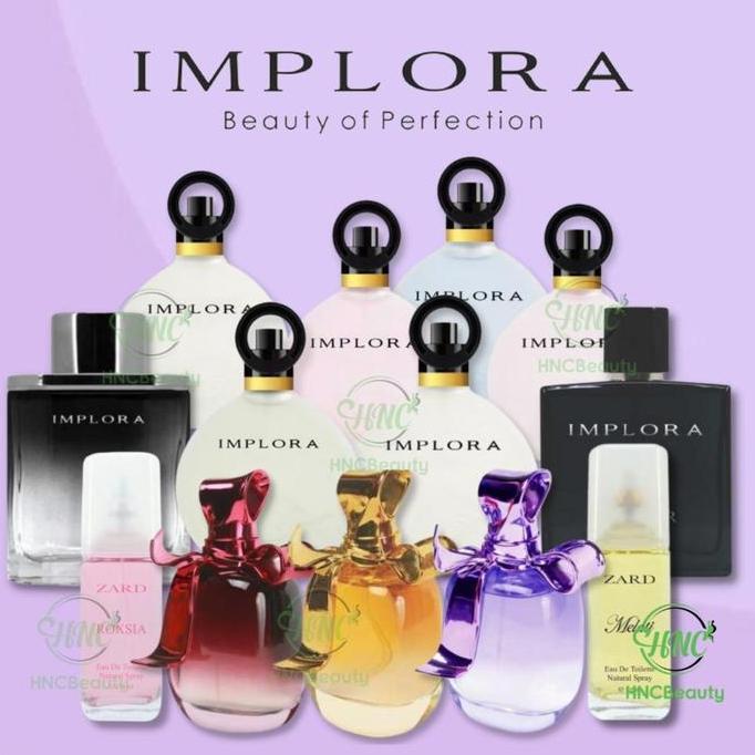 Youme- Implora Parfum Bebek Angsa / Sn / Ribbon Pita Ungu Pink Gold / Man Luminor Chromosome / Zard 