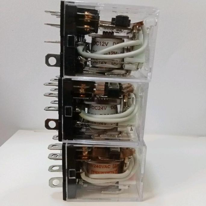 Omron 1Set Relay Ly4 Ly4N 220V 24V 12V 10A Original Terbaru
