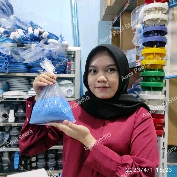 Terusi Biru @1kg Obat Penjernih Air Kolam Renang