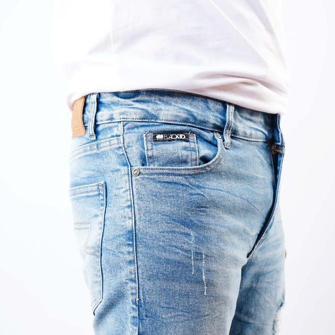 Anata- Black Id - Celana Panjang Denim Pria Bleach Sh Destroy | Lp Dnm Shino