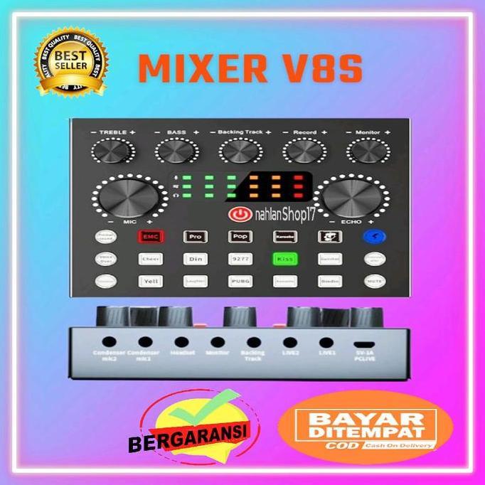 Youngshort33 - Mixer Soundcard V8S Bluetooth Micro Usb Soundcard V8S
