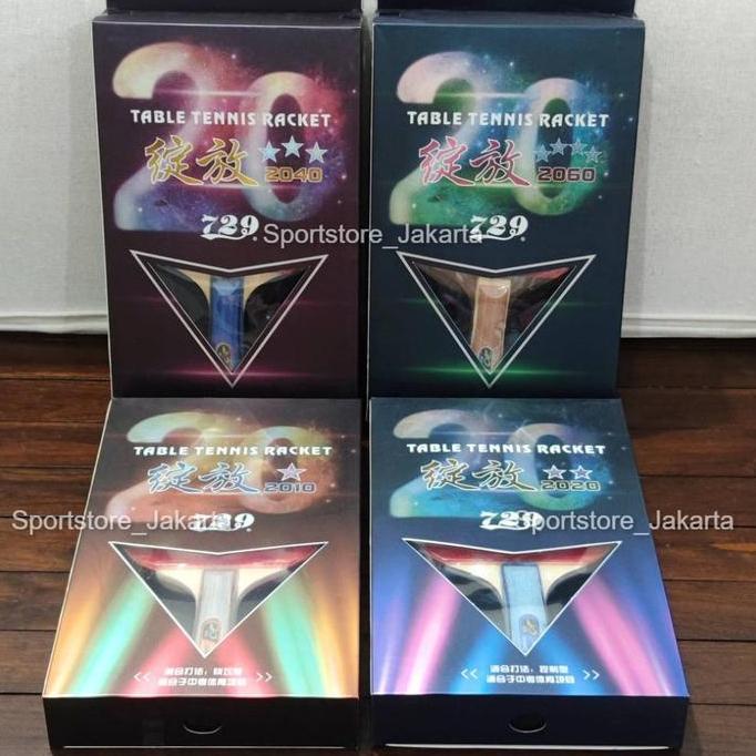 NEW Bet Pingpong 729 2010 2020 2040 2060 Original - Bat Tenis Meja 729