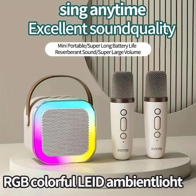 K12 Bluetooth Mini Speaker Karaoke Speaker Portable with MIC Bluetooth MP3 Player Full Bass Wireless