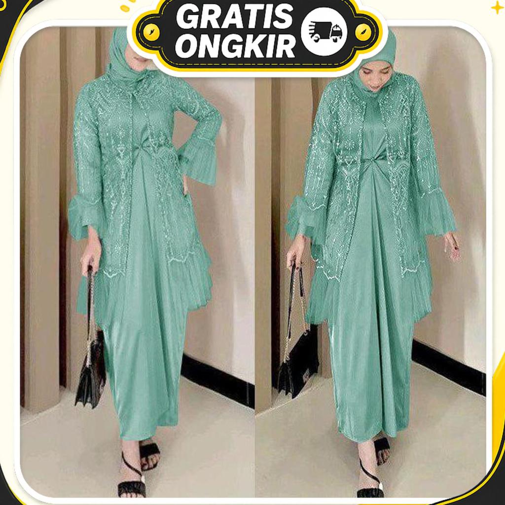 Maxi Marta/Gamis Cardi/Gamis Model Terbaru/Gamis Wanita Pesta Kondangan Dress Muslim Panjang Casual 