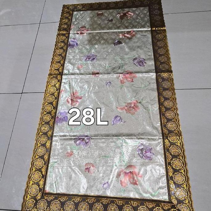 Monari Taplak Meja Tamu Renda Premium Ukuran 60X120Cm Motif Bunga Elegan Dan Mewah