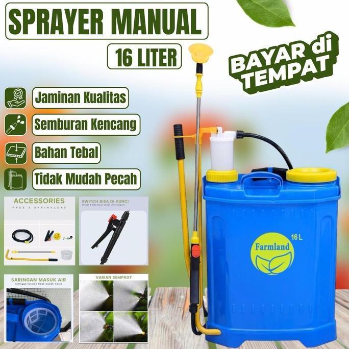 Promo Sprayer Gendong Manual 16 Liter / Sprayer Manual 16 Liter / Alat Semprotan Hama Manual 16 Lite