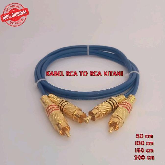 KABEL RCA KE RCA 2IN2 KITANI CABLE AUDIO BERKUALITAS