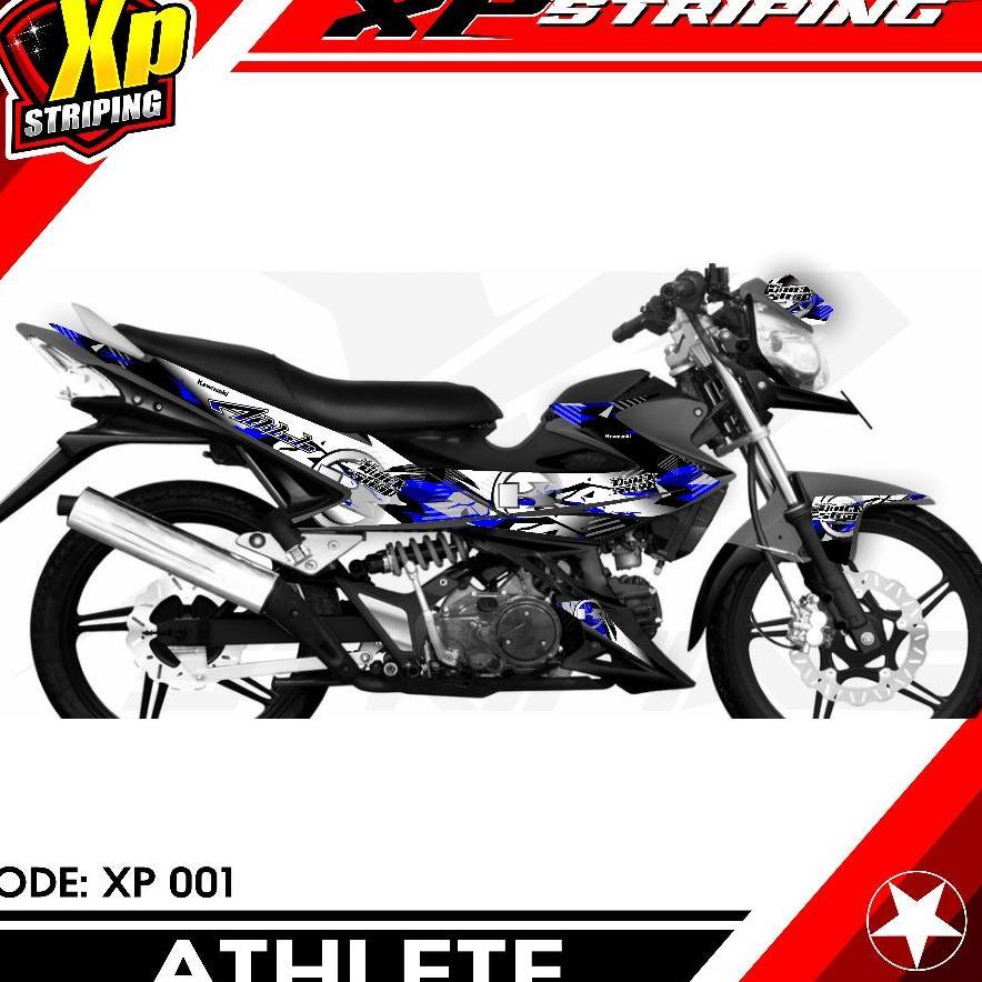 Striping Athlete - Sticker Striping Kawasaki Athlete Desain Racing Xp.01
