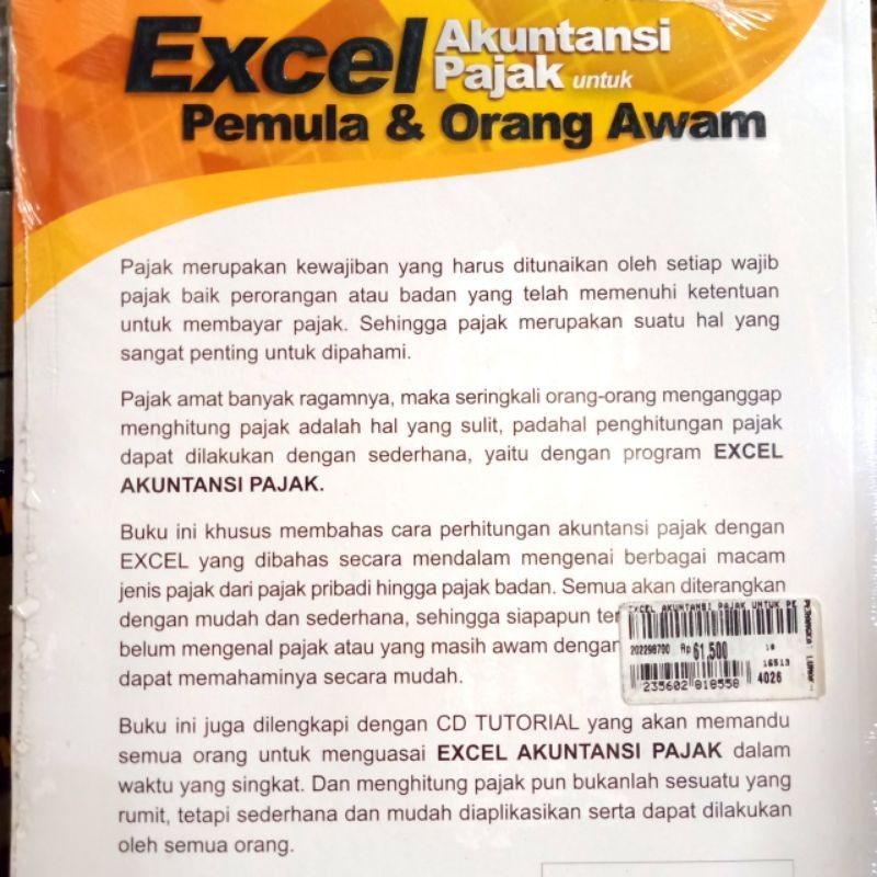 Buku Excel Akuntansi Pajak Untuk Pemula Dan Orang Awam