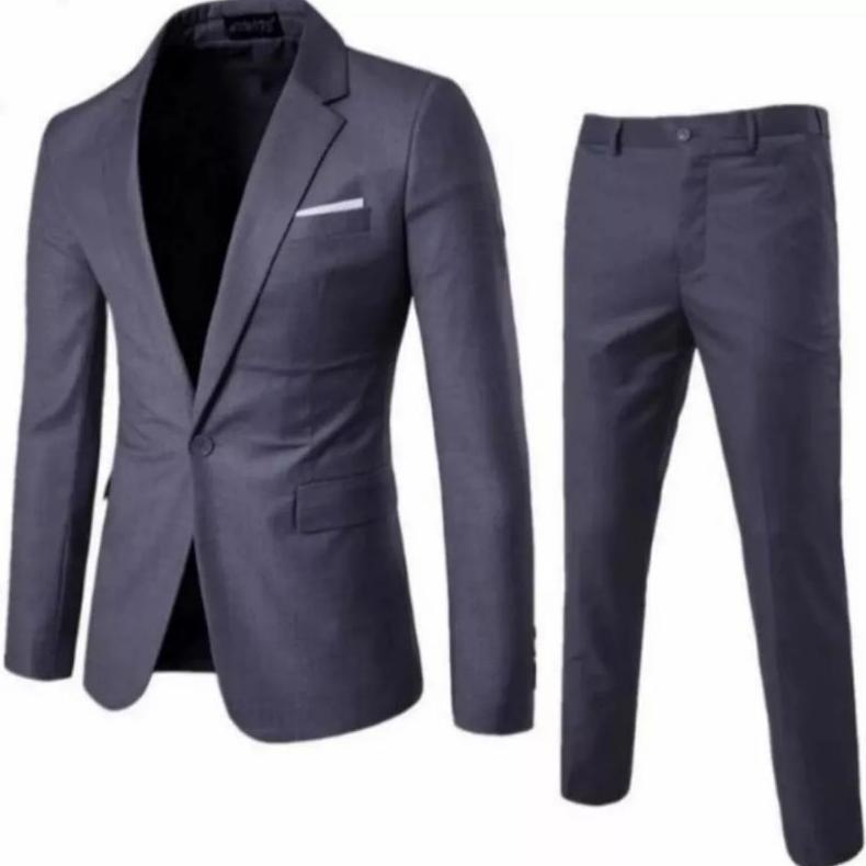 Free Ongkir Setelan Jas Formal Pria 2In1, 3In1 Maroon Custom/Jas Blazer Pria Slimfit Maron /Vest For