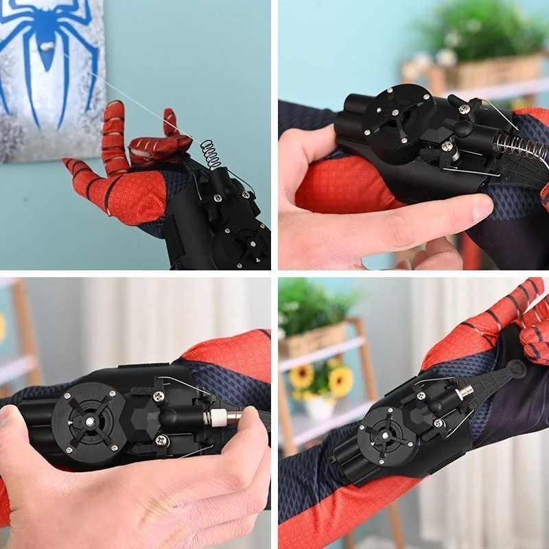 Mainan Web Shooter Spiderman Senjata Spiderman Cosplay Sarung Tangan Spiderman Mainan Jaring Spiderm