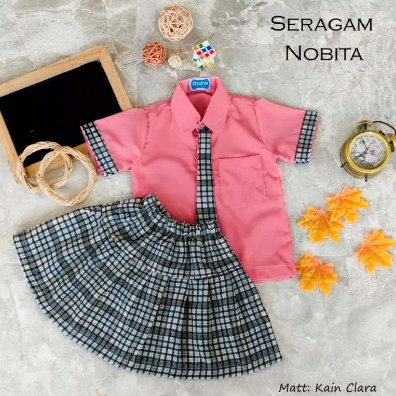 Diskon Seragam Sekolah Korea Nobita Baju Anak Baju Sekolah Paud Seragam Tk Seragam Anak Sekolah