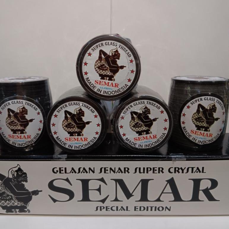ASSALAMSHOP BENANG SENAR GELASAN TASI LAYANGAN CAP SEMAR 0,24 KLOS 2000 YARD SALE